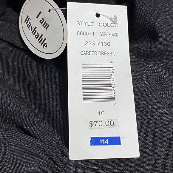 ROBBIE BEE NWT linen finish- zip back lined bodice sheath dress 10 run small - Picture 8 of 9